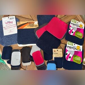 Vintage NOS Clothing Fabric Repair Patches LOT 69 Pieces Bondex